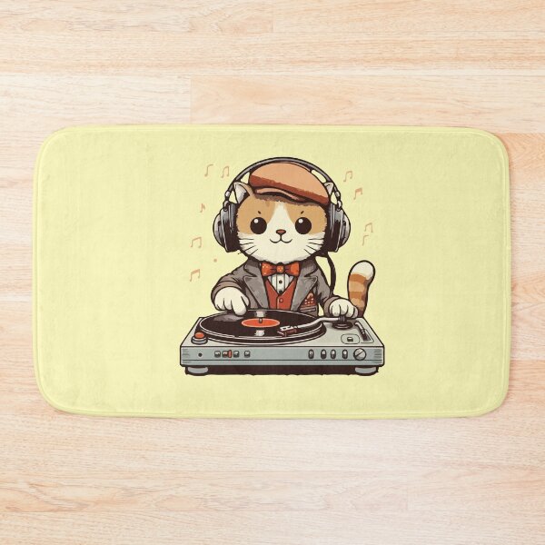 Item preview, Dj Cat kawaii Vintage designed and sold by SOMI SOMI.