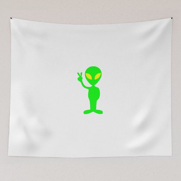 Item preview, Lime Green Peace Alien   designed and sold by ridthestigma.