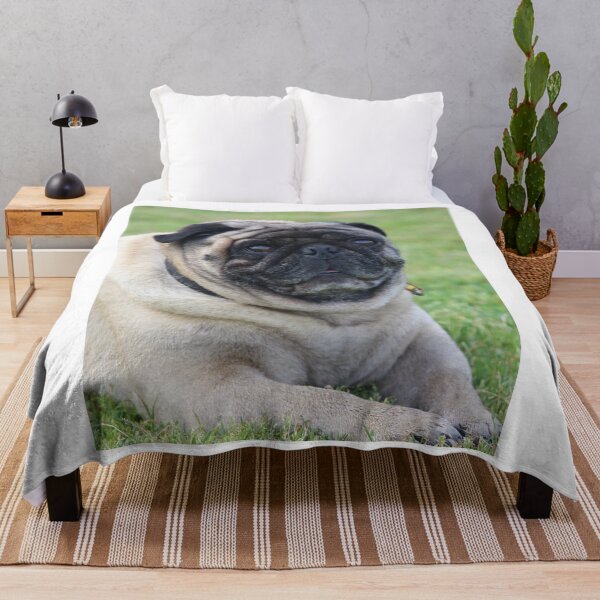 Item preview, Mature Pug Dog Relaxing designed and sold by VanGaldo.