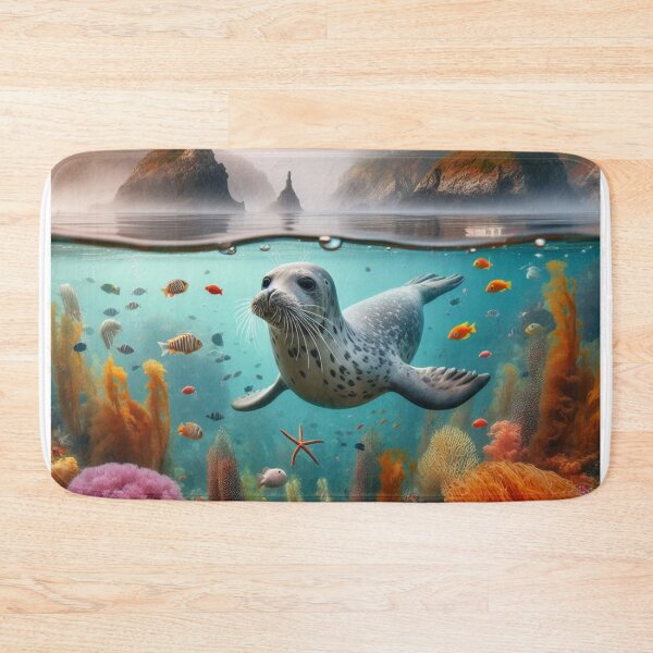 Item preview, Harbor Harmony - Seals in Coastal Ballet designed and sold by ProgressMagnet.