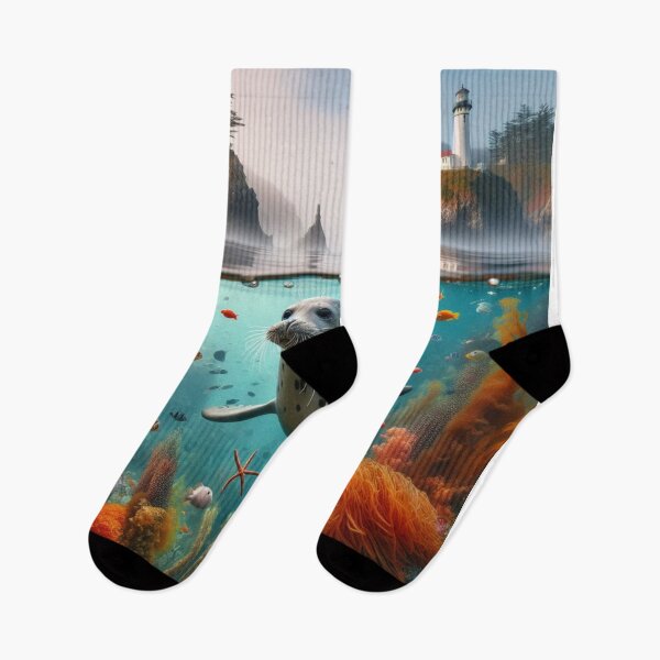 Item preview, Harbor Harmony - Seals in Coastal Ballet designed and sold by ProgressMagnet.