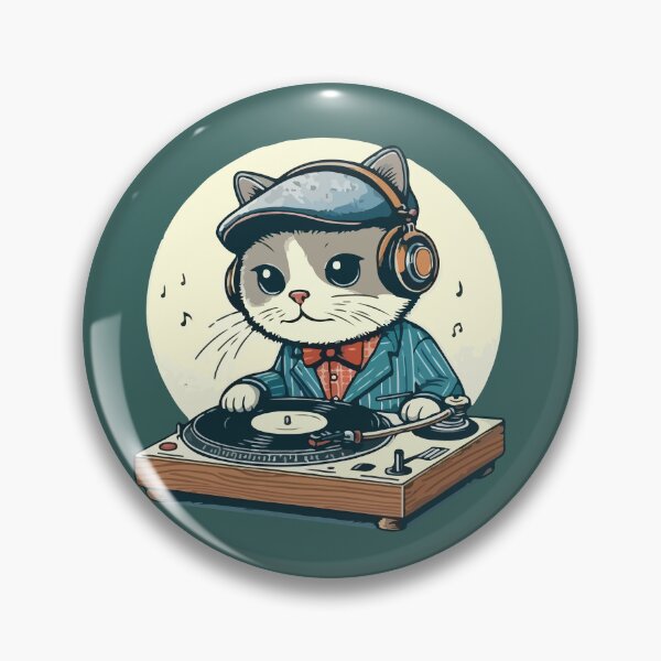 Item preview, Music Lover Cat Vintage designed and sold by SOMI SOMI.