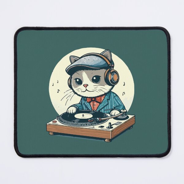 Item preview, Music Lover Cat Vintage designed and sold by SOMI SOMI.