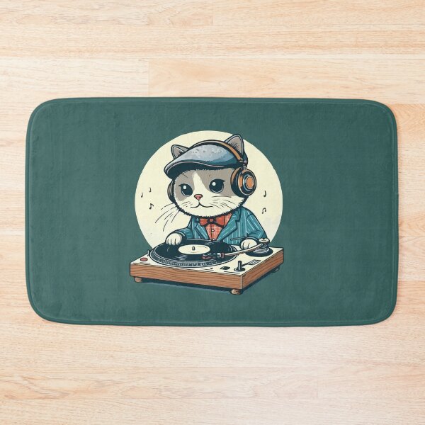 Item preview, Music Lover Cat Vintage designed and sold by SOMI SOMI.