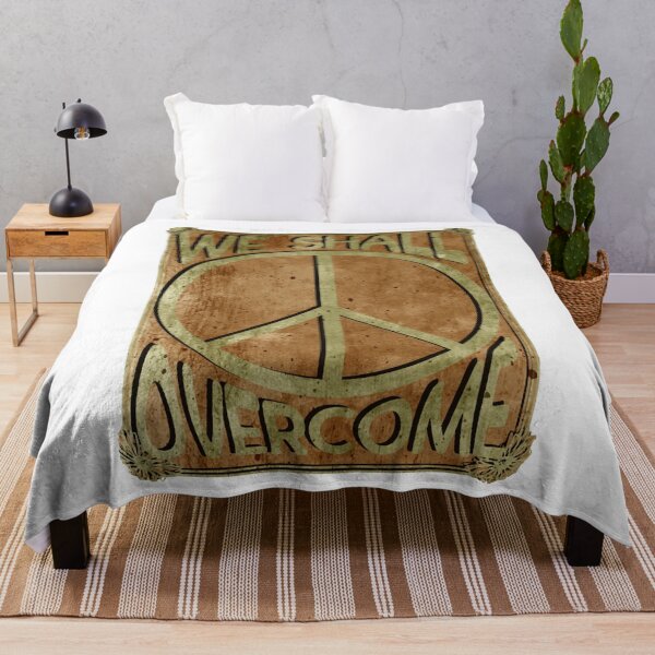 Item preview, We Shall Overcome Hippie Song Lyrics Steampunk Post Apocalyptic SIgn designed and sold by Banner-Pepins.