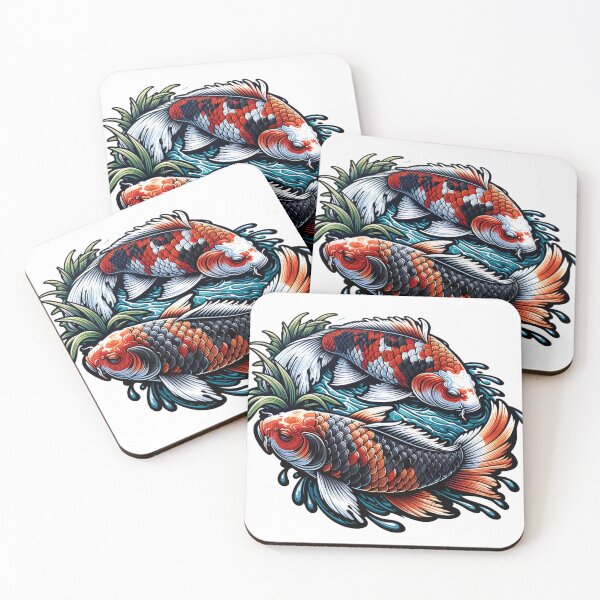 Item preview, Pair of Colorful Koi Fish designed and sold by HippieFarms11.