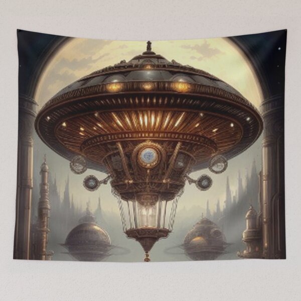 Item preview, Vintage Steampunk Ufo Station designed and sold by TheDarkWardrobe.