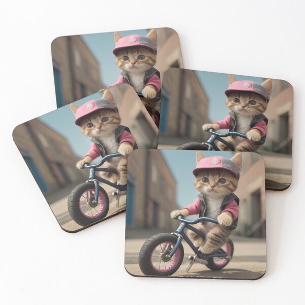 Item preview, Cyclist Rapper Cat designed and sold by ThralStore.