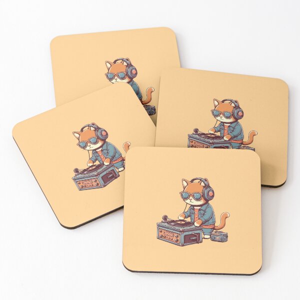 Item preview, Music Lover Kawaii Cat Vintage designed and sold by SOMI SOMI.