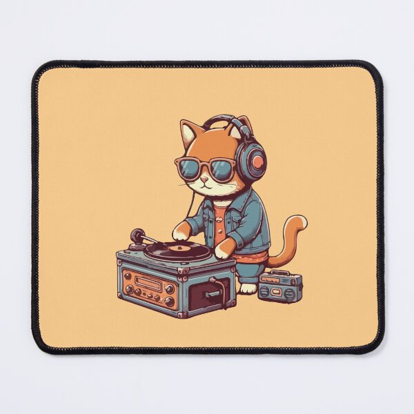 Item preview, Music Lover Kawaii Cat Vintage designed and sold by SOMI SOMI.