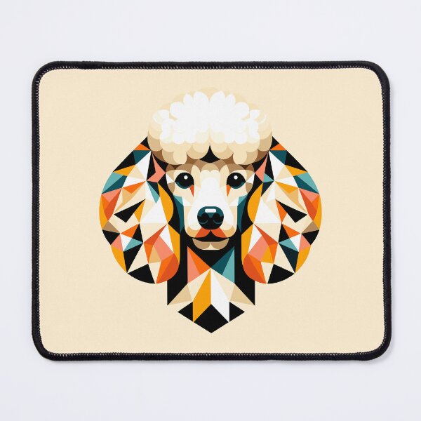 Item preview, Pastel Geometric Poodle: Chic Abstract Design designed and sold by Amanda-S-Olsen.