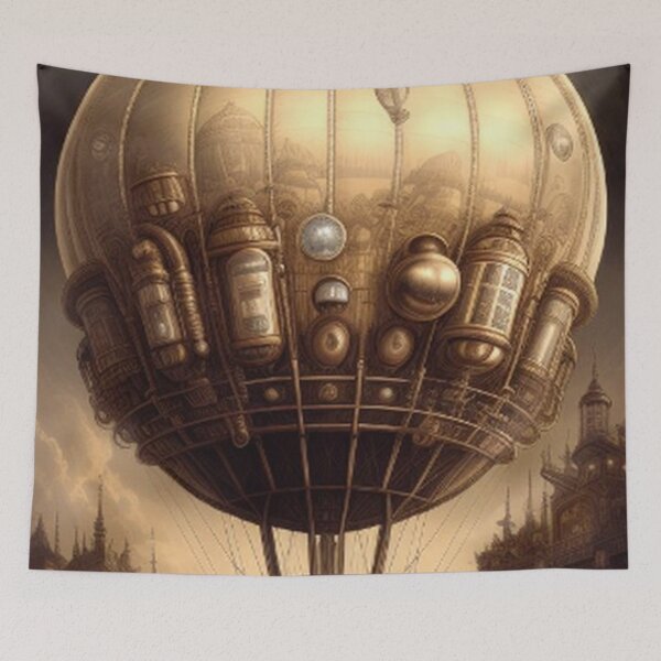 Item preview, Vintage Steampunk Hot Air Balloon designed and sold by TheDarkWardrobe.