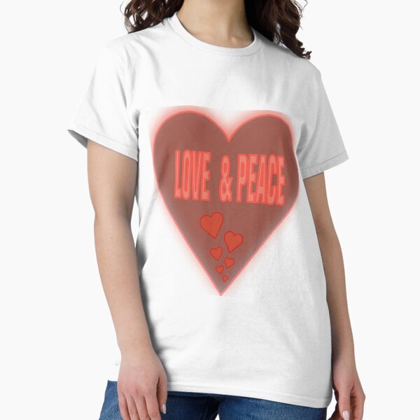 Vista previa del artículo con la obra «Corazón de amor y paz», diseñado y vendido por ridthestigma.