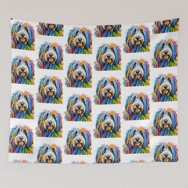 Item preview, Pop-Art Bergamasco Sheepdog Impressionism  designed and sold by Fredster1966.