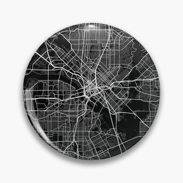 Artikelvorschau, Stadtplan von Dallas, Texas, USA – Vollmond entworfen und verkauft von deMAP.