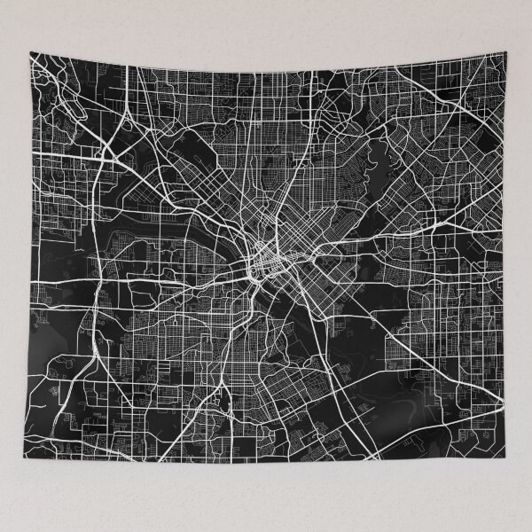 Item preview, Dallas City Map of Texas, USA - Full Moon designed and sold by deMAP.