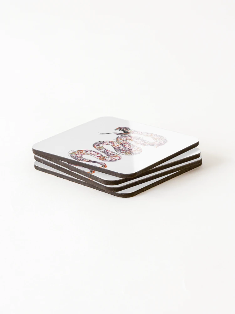 Thumbnail 4 of 5, Coasters (Set of 4), Royal python designed and sold by Ranikhan.