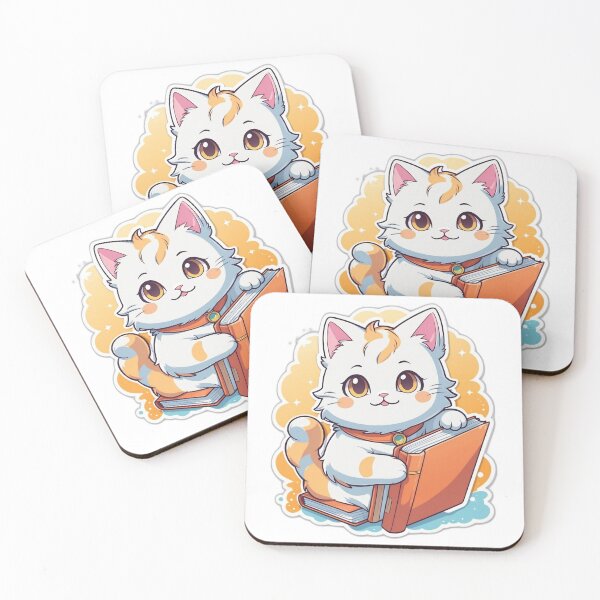 Item preview, Cute Reader Kitty designed and sold by Universe-Aliens.