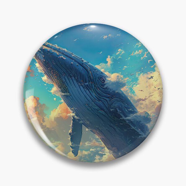 Item preview, flying whale  designed and sold by ururuty.