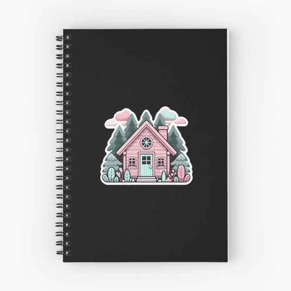 Item preview, Cute Pink Cabin In The Woods designed and sold by Witch’s Cauldron.