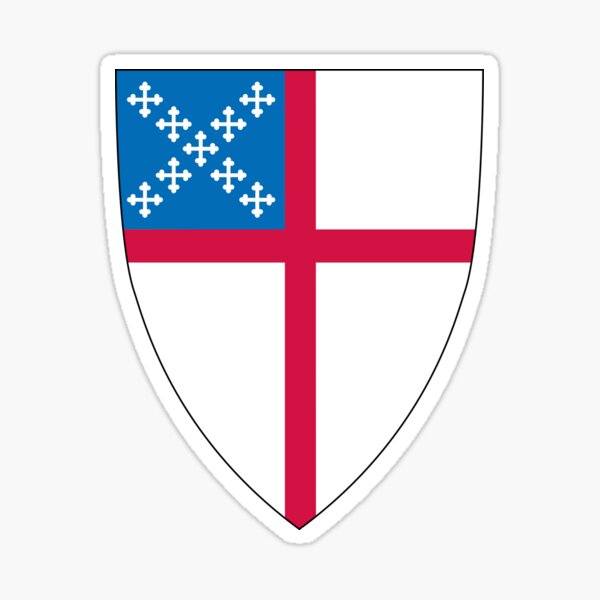 Vista previa del artículo con la obra «Logotipo del escudo de la Iglesia Episcopal», diseñado y vendido por AmenAmenAmen.