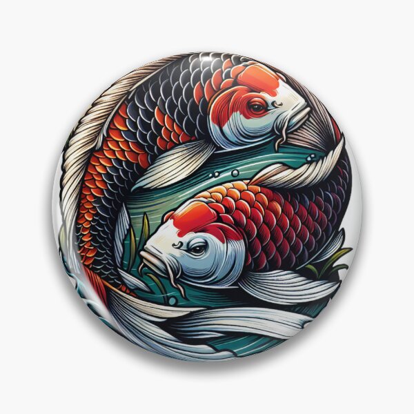 Item preview, Pair of Colorful Koi Fish designed and sold by HippieFarms11.
