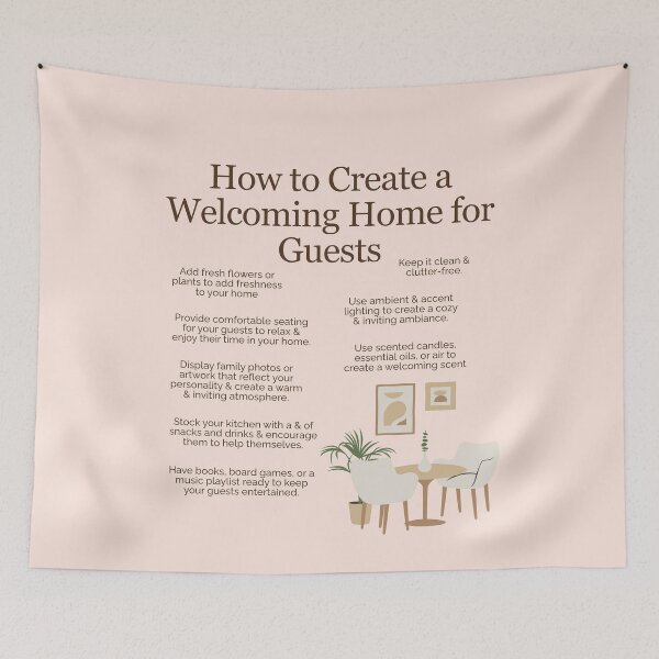 Item preview, How to Create a Welcoming Home for Guests designed and sold by TheFocusedShop.