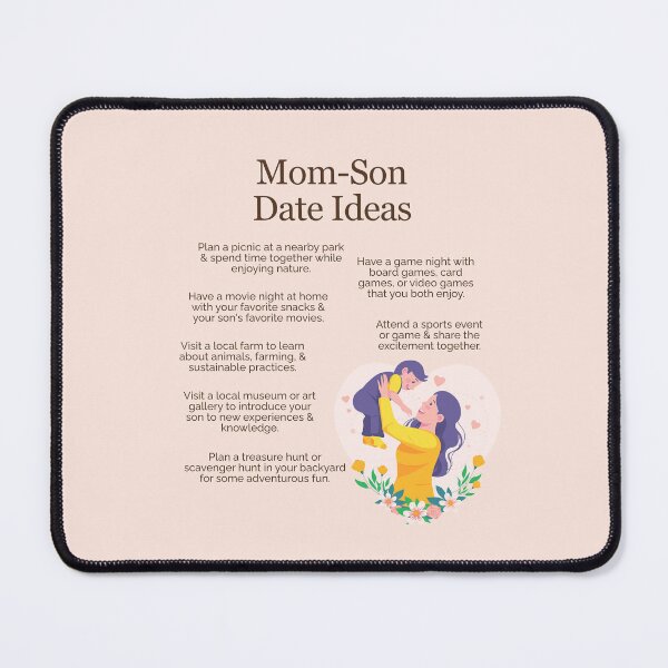 Item preview, Mom and Son Date Ideas designed and sold by TheFocusedShop.