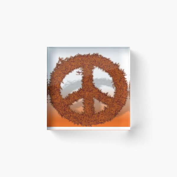 Item preview, Brown Needle Peace Sign designed and sold by ridthestigma.