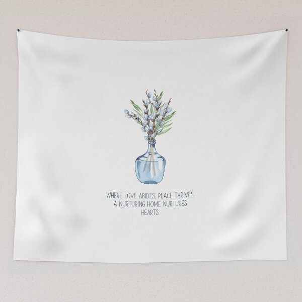 Item preview, Where love abides, peace thrives.  A nurturing home nurtures hearts. designed and sold by TFHStore.