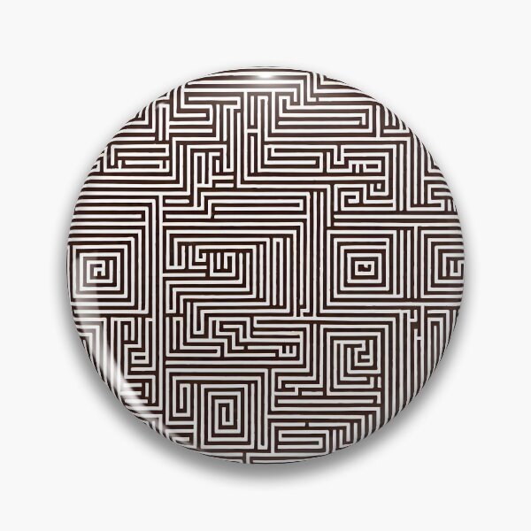 Item preview, brown and white labyrinth pattern designed and sold by Pixevol.