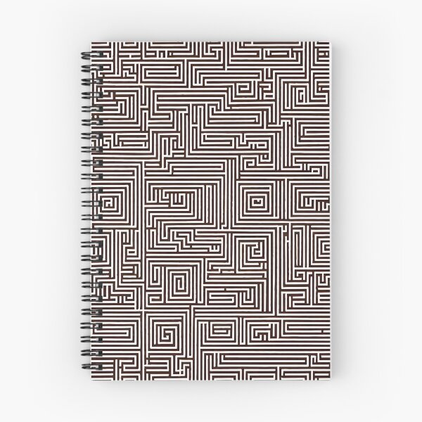 Item preview, brown and white labyrinth pattern designed and sold by Pixevol.
