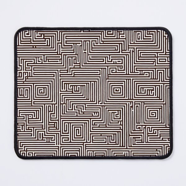 Item preview, brown and white labyrinth pattern designed and sold by Pixevol.