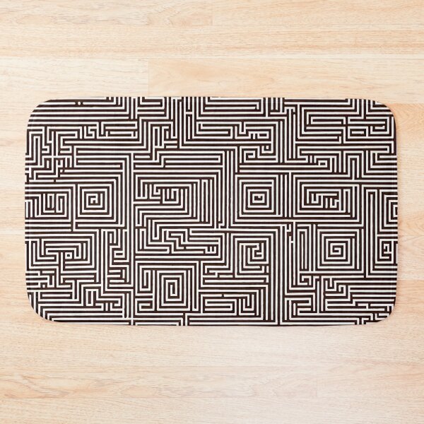 Item preview, brown and white labyrinth pattern designed and sold by Pixevol.