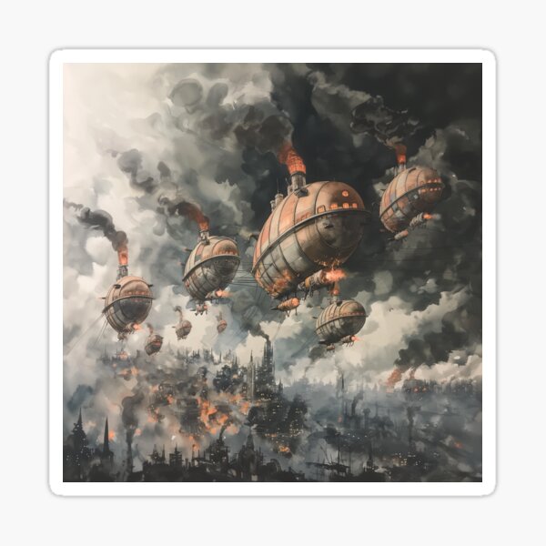 Item preview, Steampunk Airships designed and sold by jo3yk.
