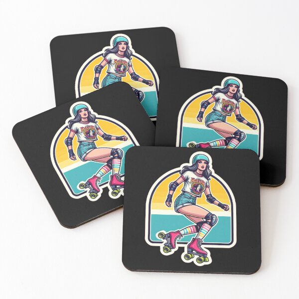 Artikelvorschau, Roller Girl im Grafik-T-Shirt entworfen und verkauft von PinUpPizzazz.