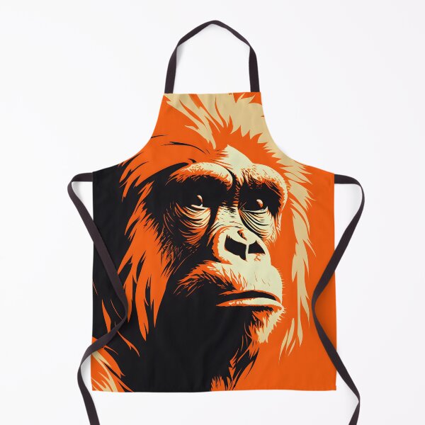 Artikelvorschau, Orang-Utan-Porträt. Tier bunt. Tierkissen. entworfen und verkauft von formform.