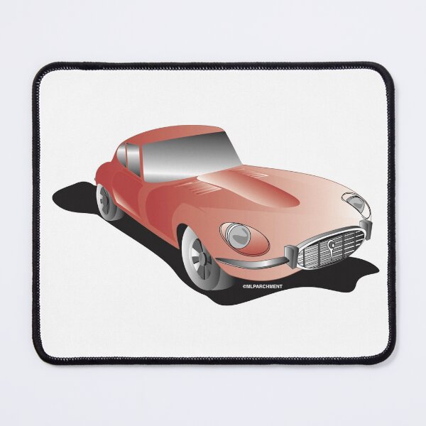 Item preview, 1974 E-Type Jaguar Coupe designed and sold by MLWParchmentArt.