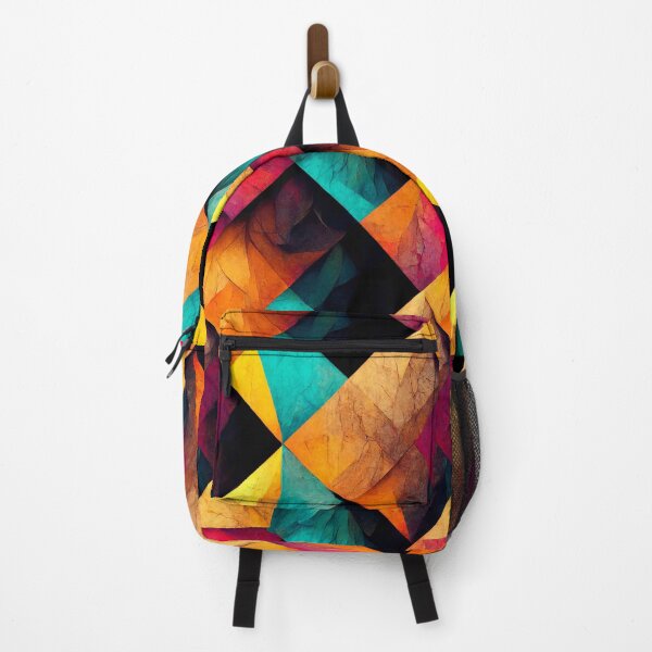 Item preview, Dimora - Abstract diamonds in rich play of colors (3/4) designed and sold by sabantha.