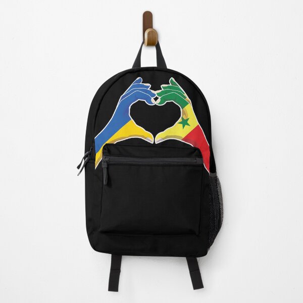Item preview, Senegal Senegalese Ukraine Ukrainian Love Heart Peace designed and sold by FlagX.