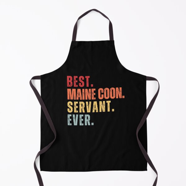 Item preview, Vintage BEST. MAINE COON. SERVANT. EVER Distressed Maine Coon Cat Sticker, Retro Funny Apparel Quote designed and sold by CanvasThread.