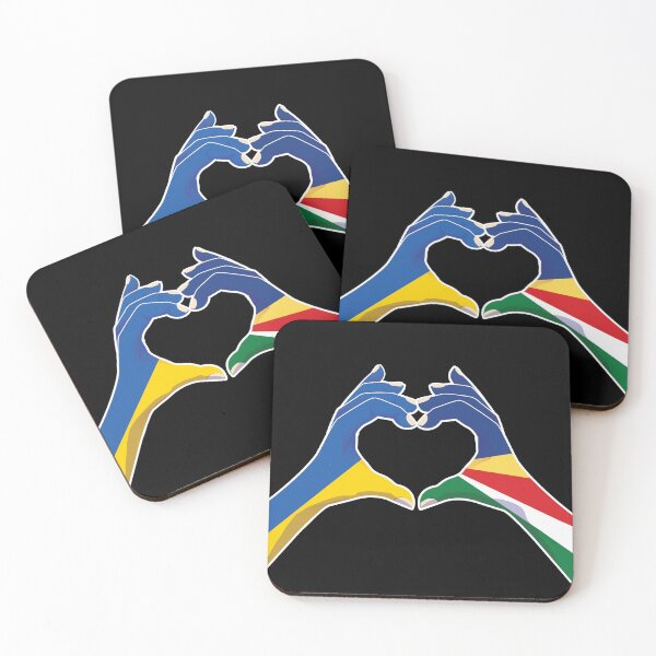 Item preview, Seychelles Seychellois Ukraine Ukrainian Love Heart Peace designed and sold by FlagX.