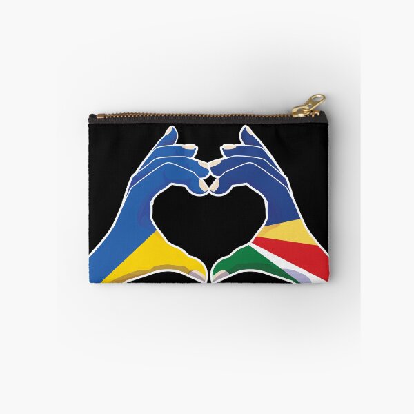 Item preview, Seychelles Seychellois Ukraine Ukrainian Love Heart Peace designed and sold by FlagX.