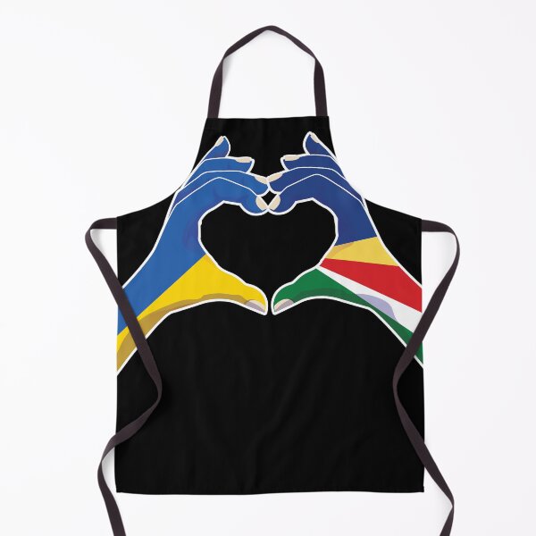 Item preview, Seychelles Seychellois Ukraine Ukrainian Love Heart Peace designed and sold by FlagX.