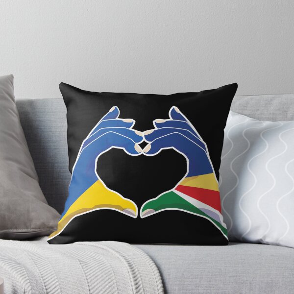 Item preview, Seychelles Seychellois Ukraine Ukrainian Love Heart Peace designed and sold by FlagX.
