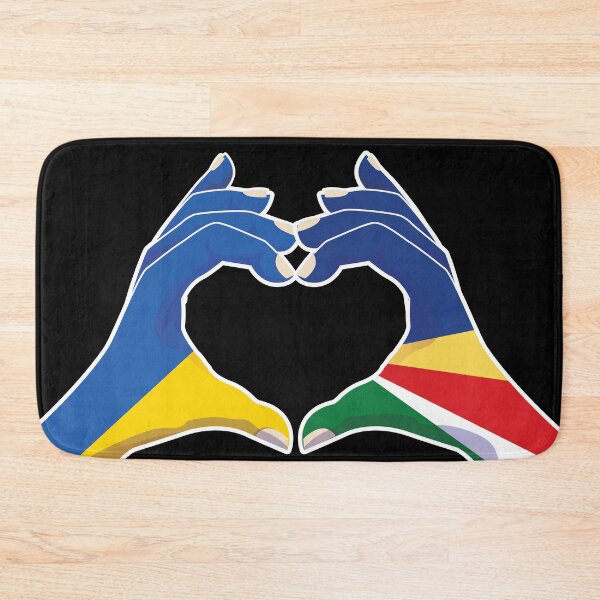 Item preview, Seychelles Seychellois Ukraine Ukrainian Love Heart Peace designed and sold by FlagX.