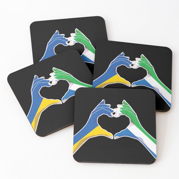 Item preview, Sierra Leone Sierra Leonean Ukraine Ukrainian Love Heart Peace designed and sold by FlagX.