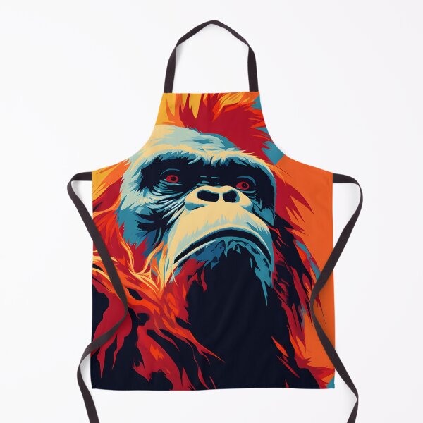 Artikelvorschau, Orang-Utan-Porträt. Tier bunt. Tierkissen. entworfen und verkauft von formform.