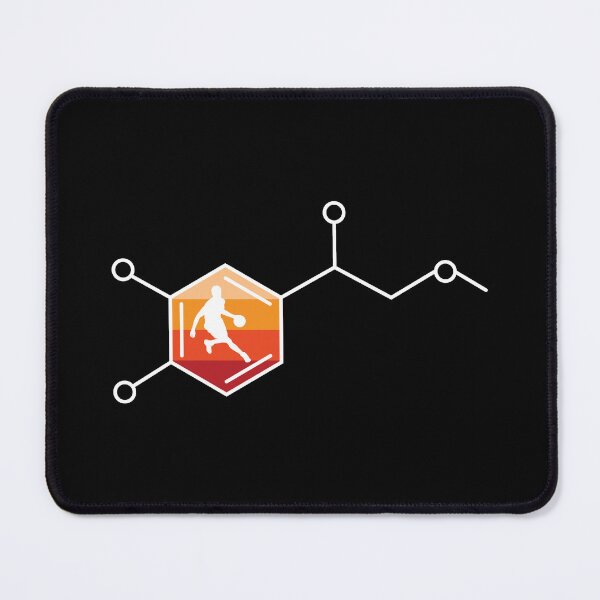 Item preview, Adrenaline Molecule Chemical Structure Basketball T Shirt designed and sold by 2mrwdust.