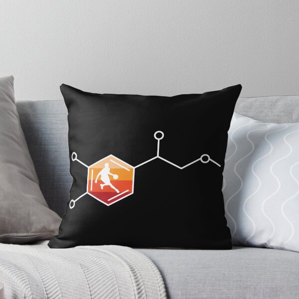 Item preview, Adrenaline Molecule Chemical Structure Basketball T Shirt designed and sold by 2mrwdust.